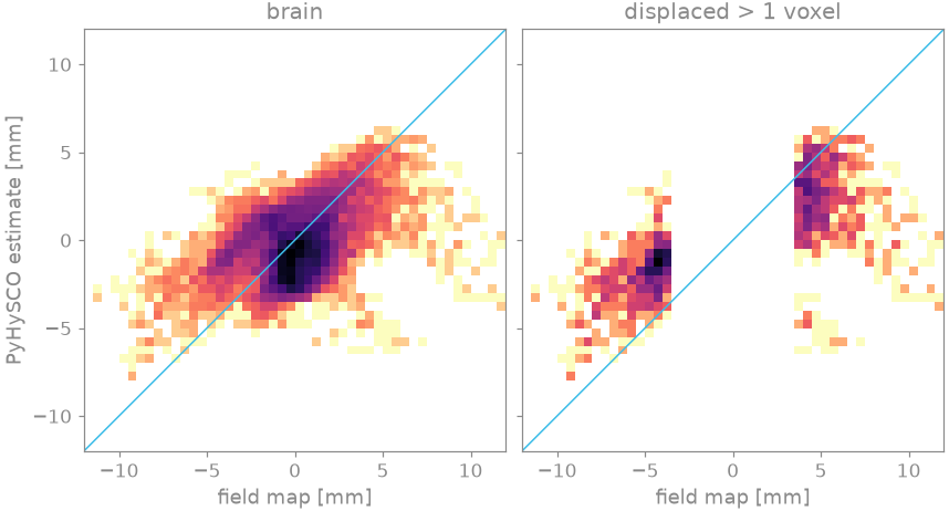 brain, displaced > 1 voxel